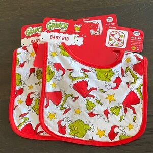Grinch Baby Bib